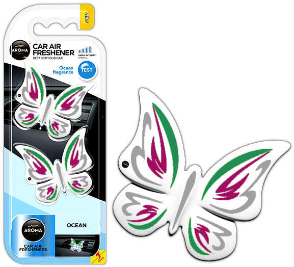 Auton ilmanraikastin AROMA FANCY SHAPES BUTTERFLY Ocean