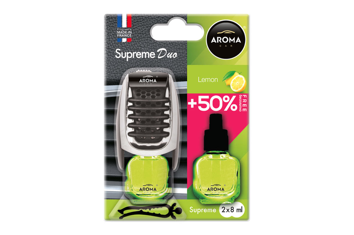 Auton ilmanraikastin AROMA SUPREME DUO LEMON
