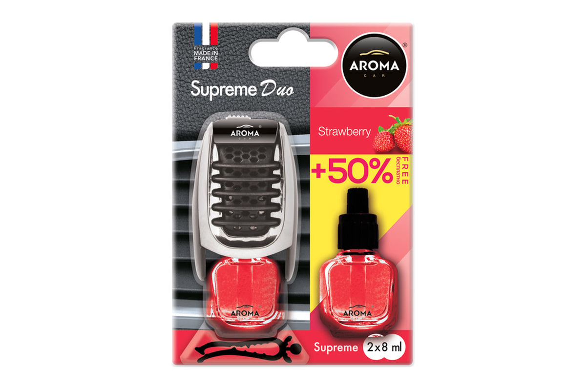 Auton ilmanraikastin AROMA SUPREME DUO STRAWBERRY