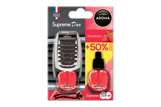 Auton ilmanraikastin AROMA SUPREME DUO STRAWBERRY