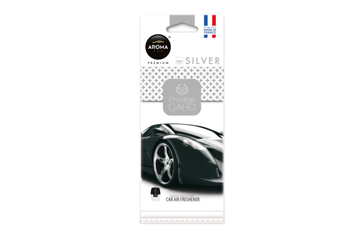 Auton ilmanraikastin AROMA PRESTIGE CARD SILVER