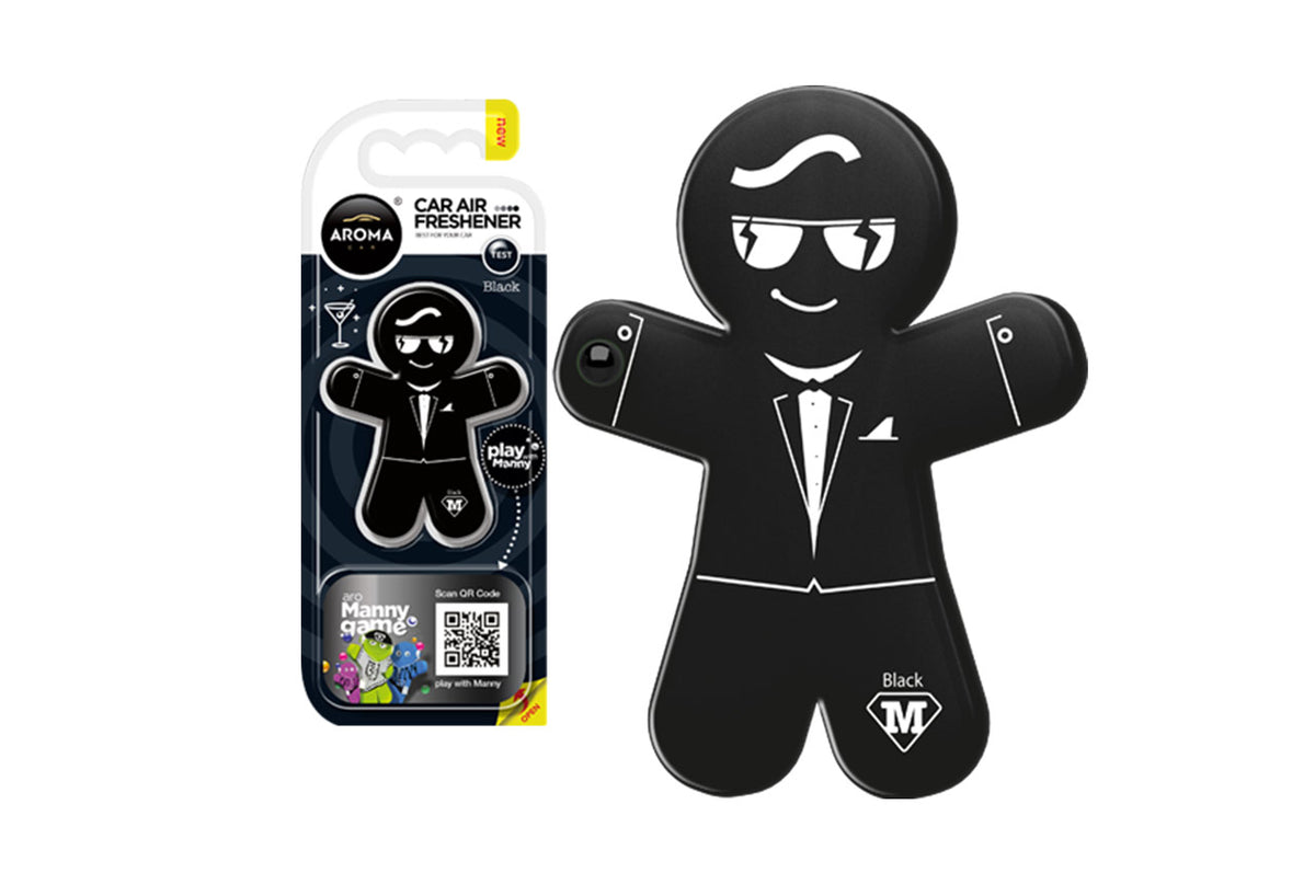 Auton ilmanraikastin AROMA CAR MANNY - Black