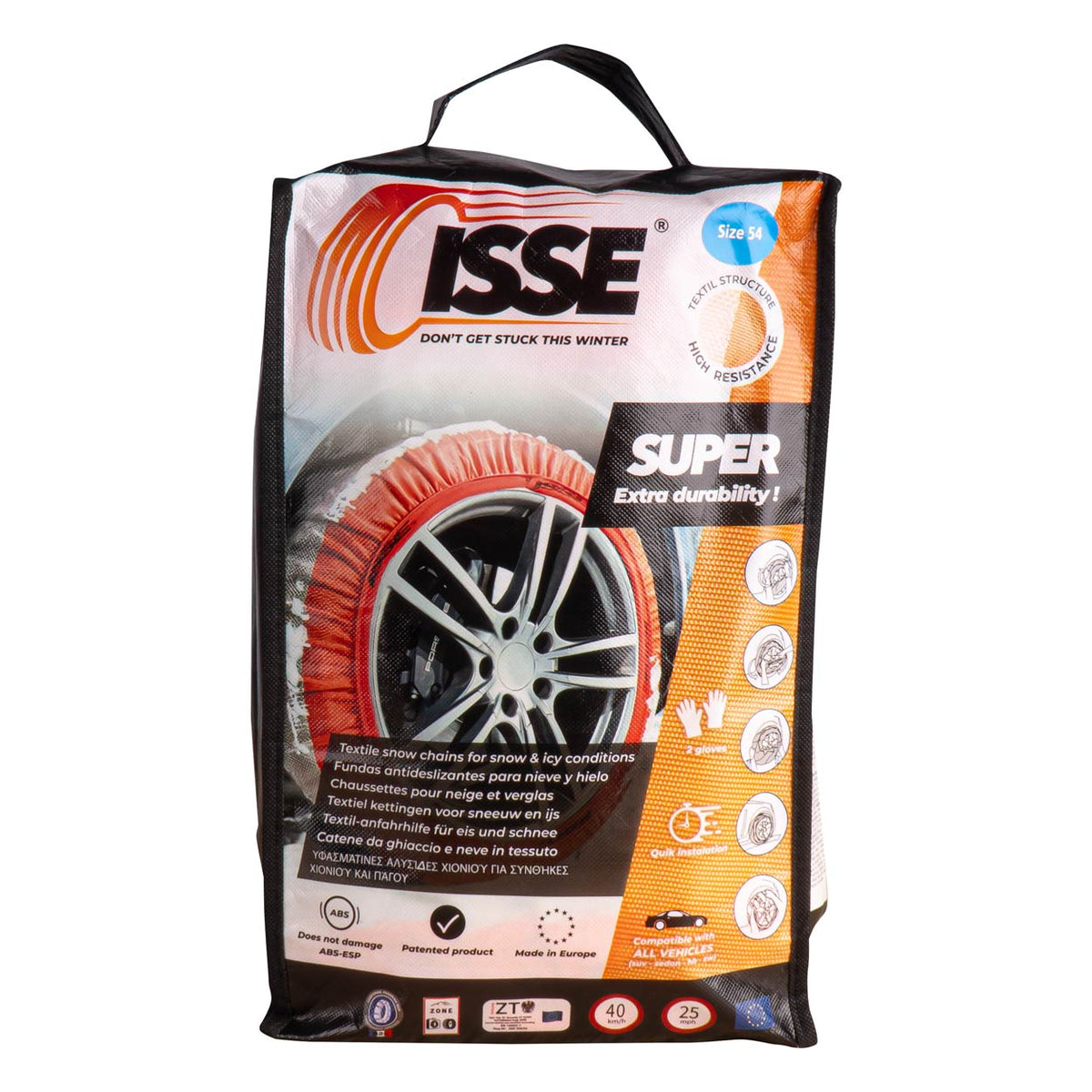 Tekstiililumiketjut Isse Super 70, 2 kpl