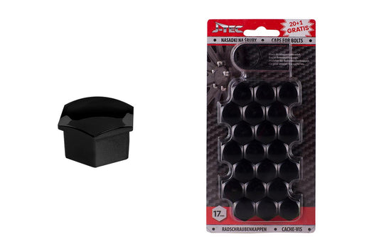 Ruuvinsuojat 17 mm musta