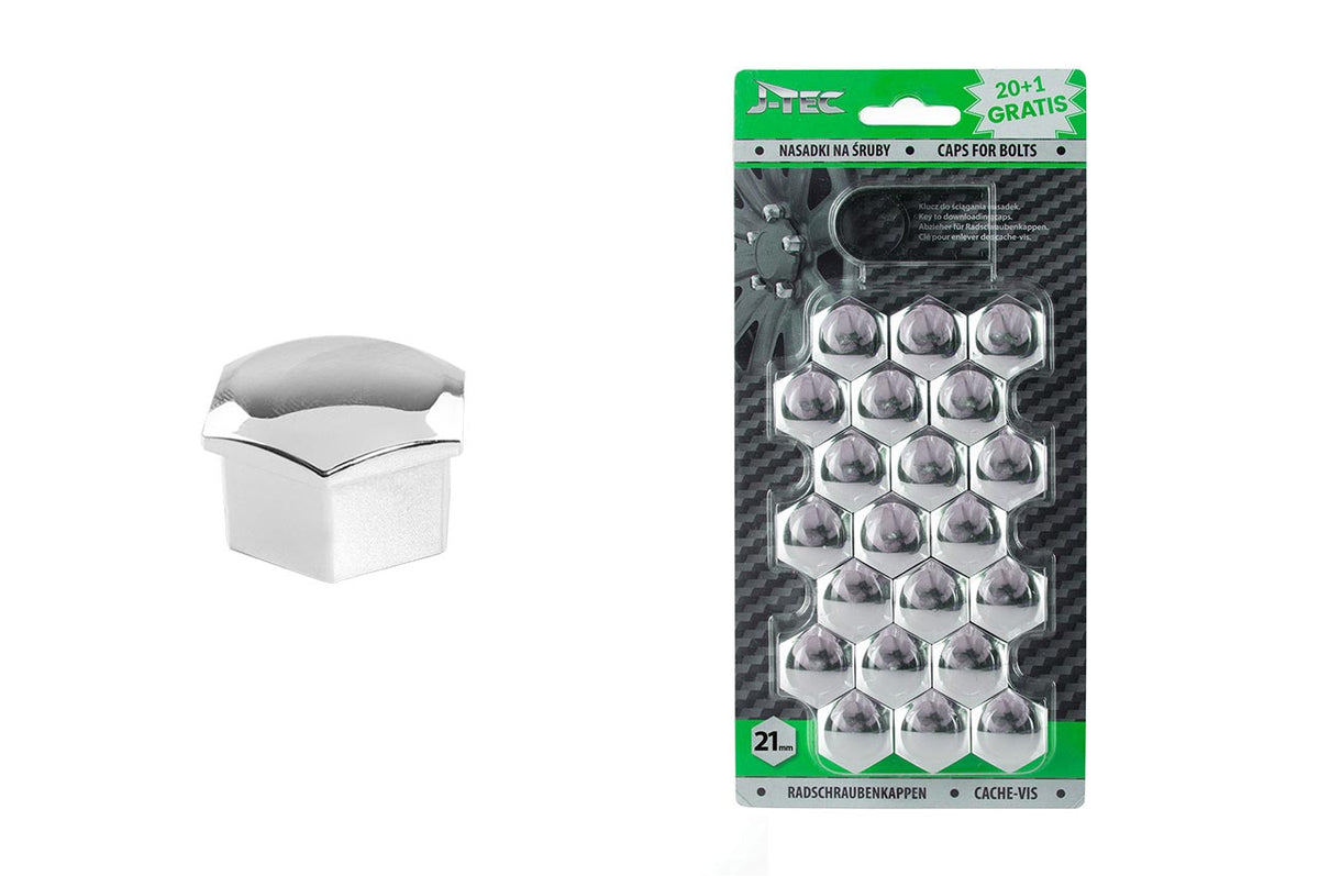 Ruuvinholkit 21 mm kromi