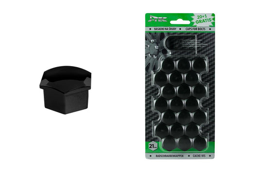Ruuvinsuojat 21 mm musta