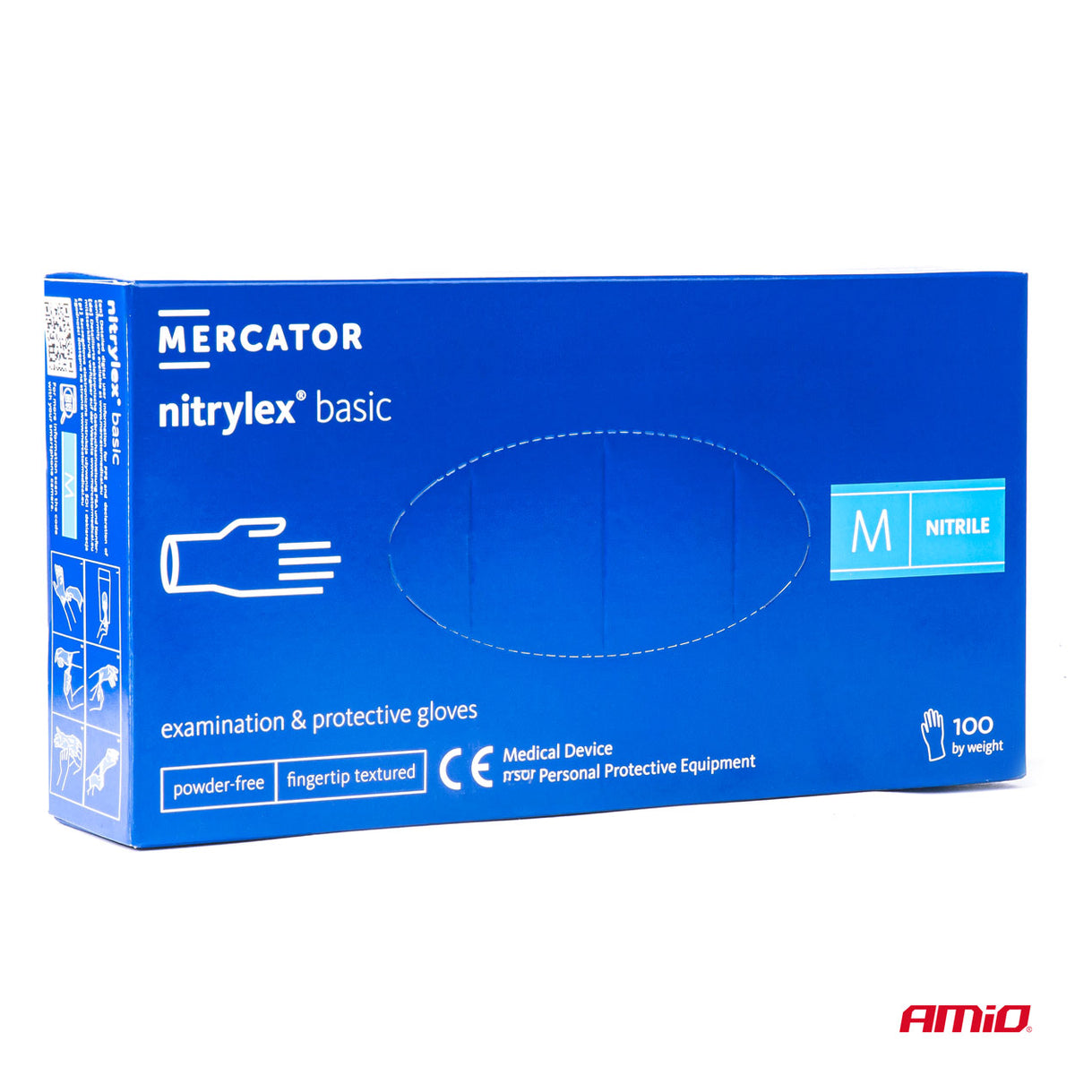 Nitriilihanskat Nitrylex Basic koko M, 100 kpl