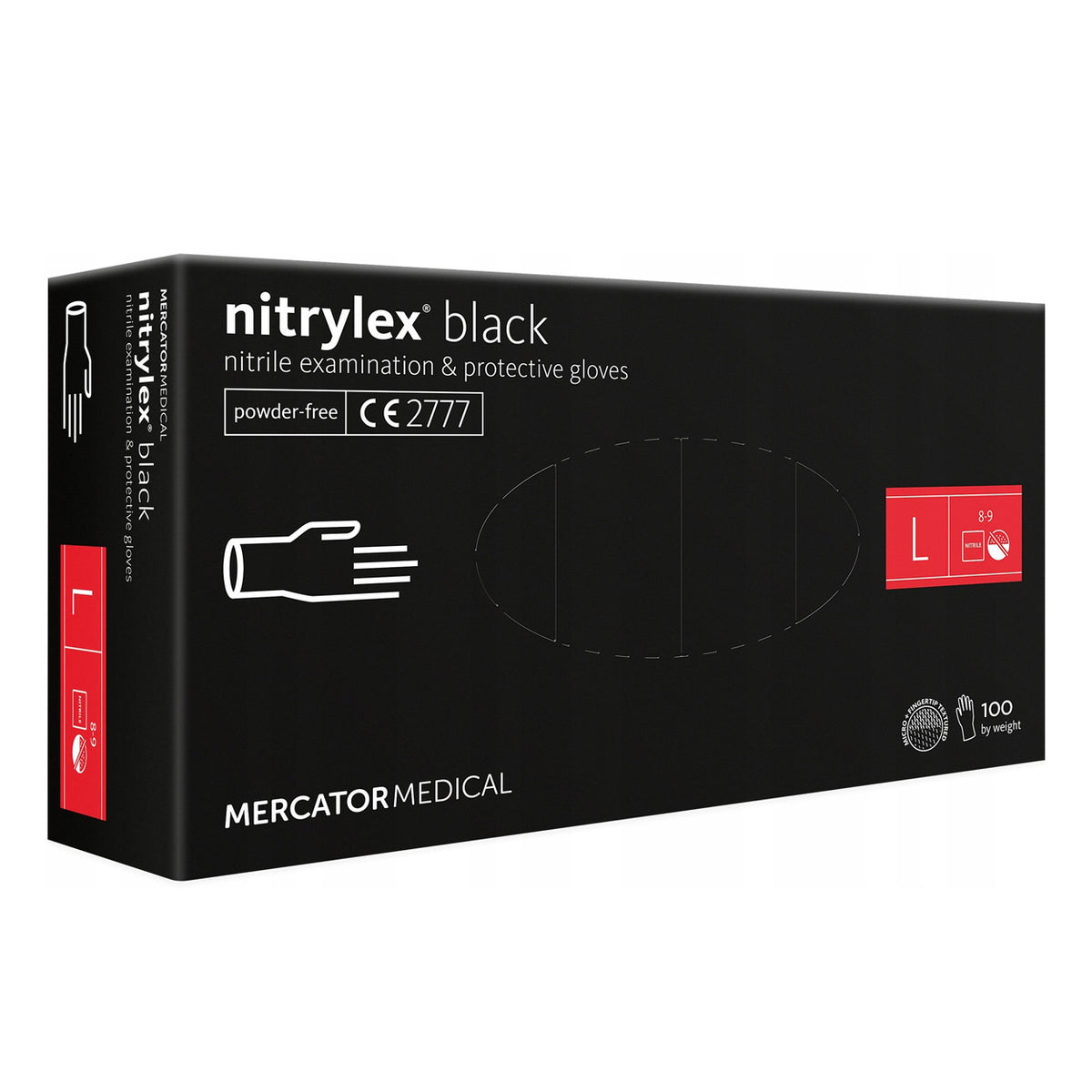 Nitriilihanskat Nitrylex Basic koko L, 100 kpl