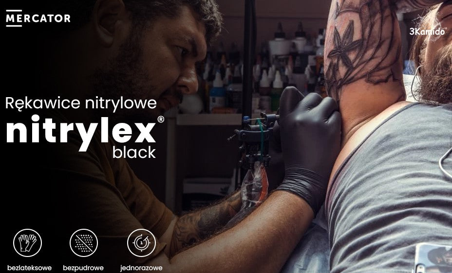 Nitriilihanskat Nitrylex Basic koko L, 100 kpl