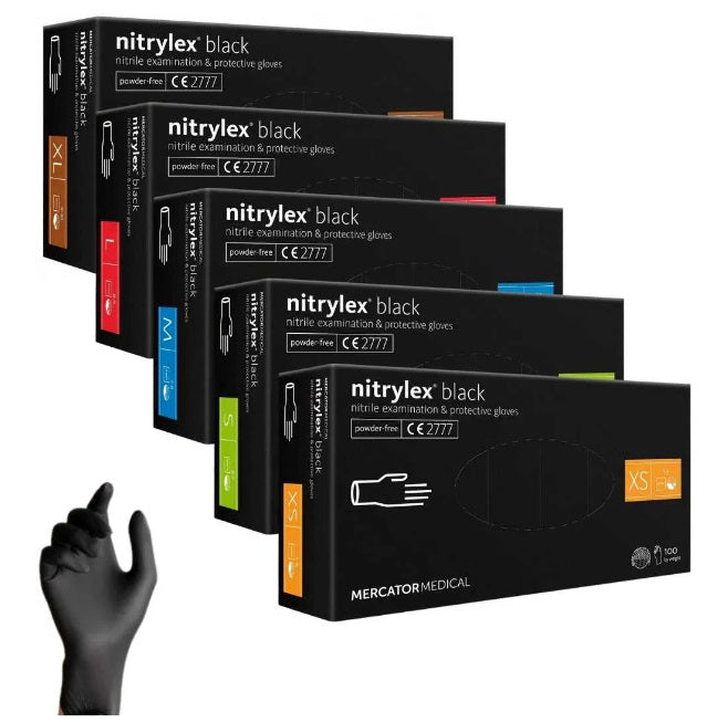 Nitriilihanskat Nitrylex Basic koko L, 100 kpl