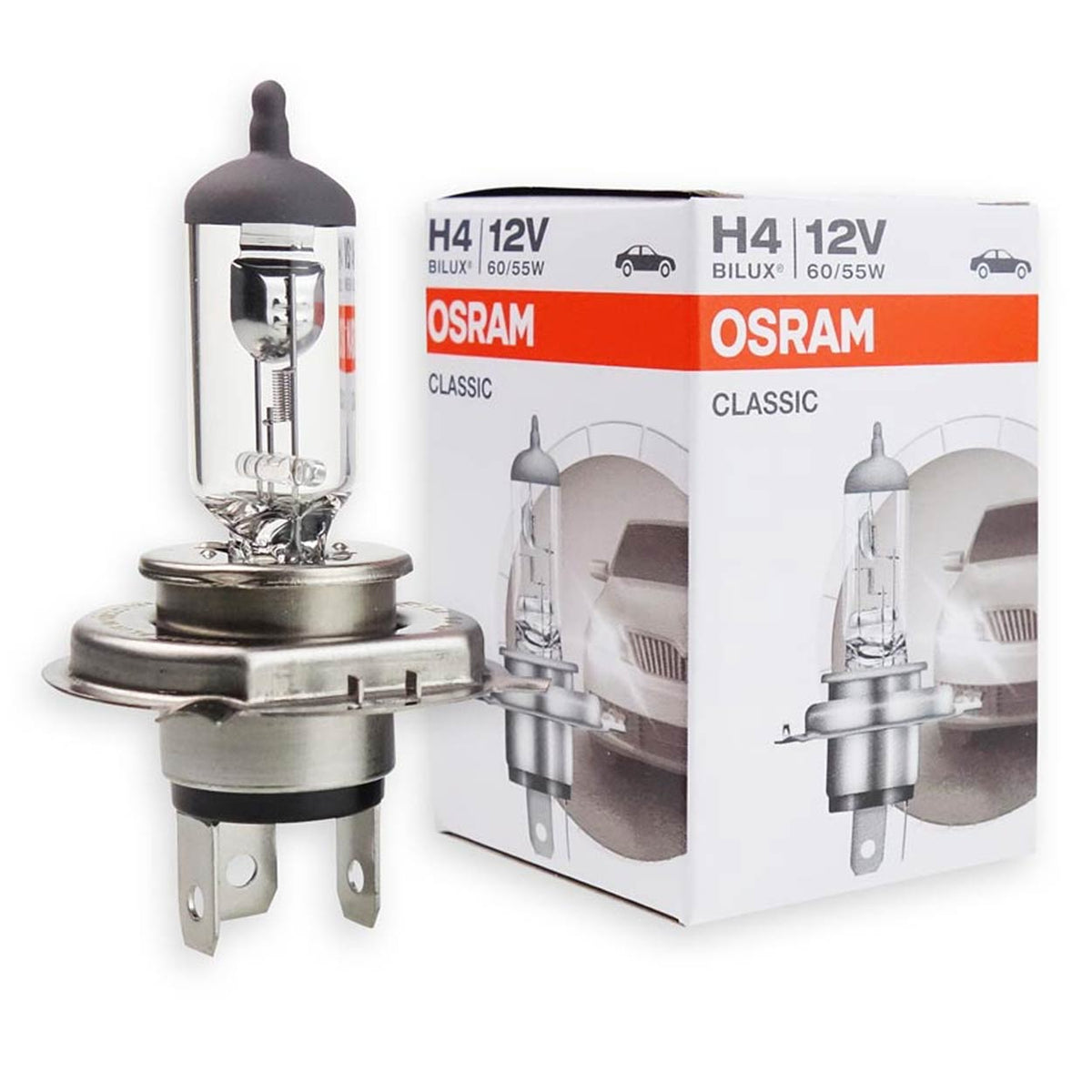 Halogeenipolttimo Osram Classic H4 12V 60/55W P43t