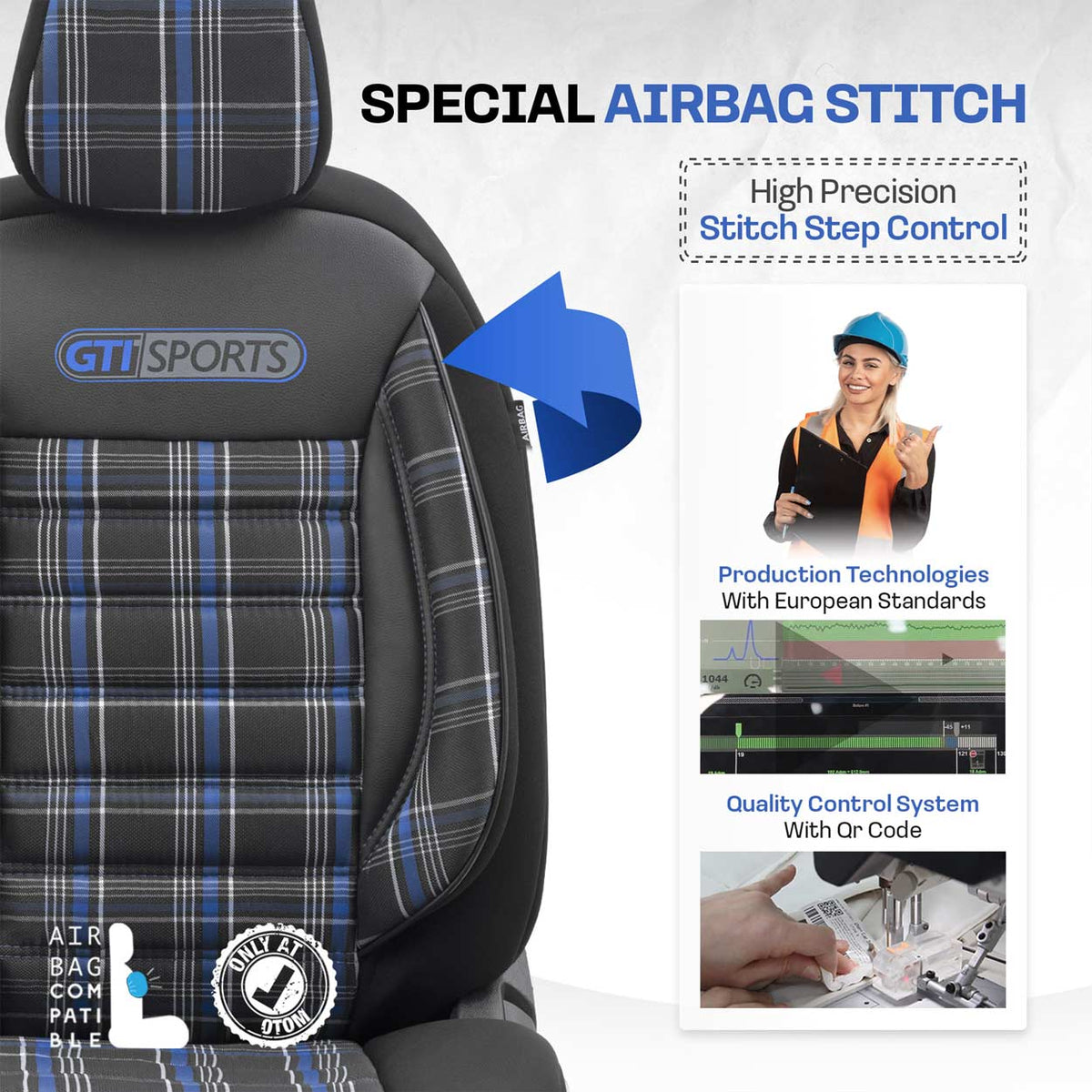Istuinsuojasarja OTOM GTI 804 3-ZIP