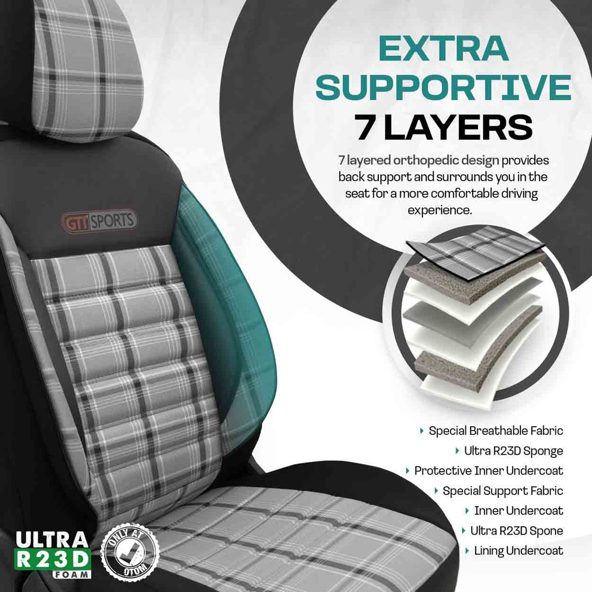 Istuinsuojasarja OTOM GTI 811 3-ZIP