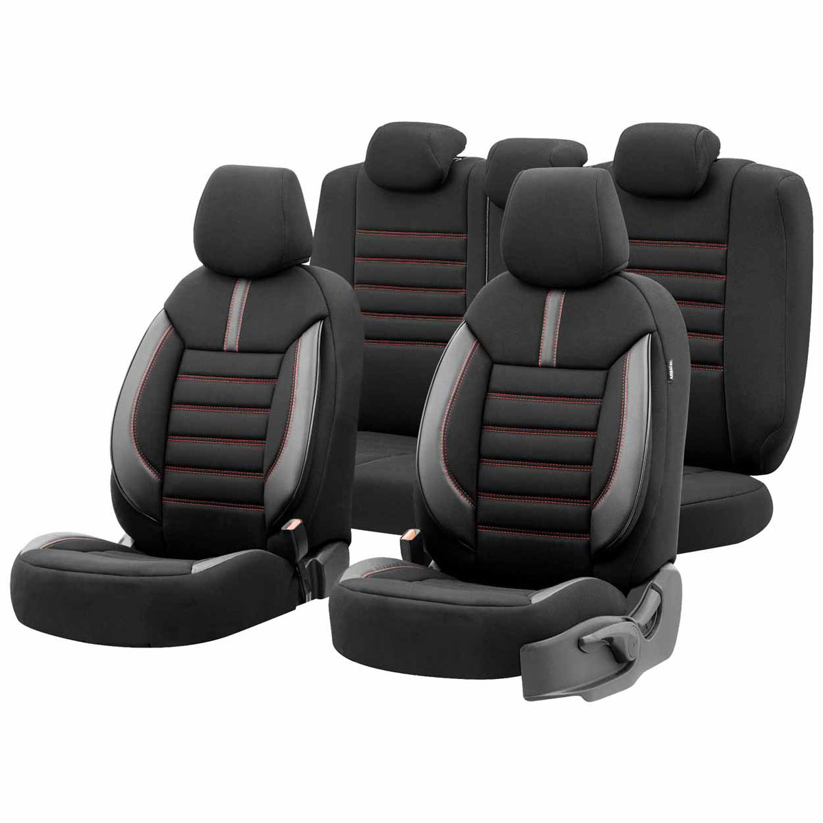 Istuinsuojasarja OTOM LIMITED 101 BLACK/RED 3-ZIP