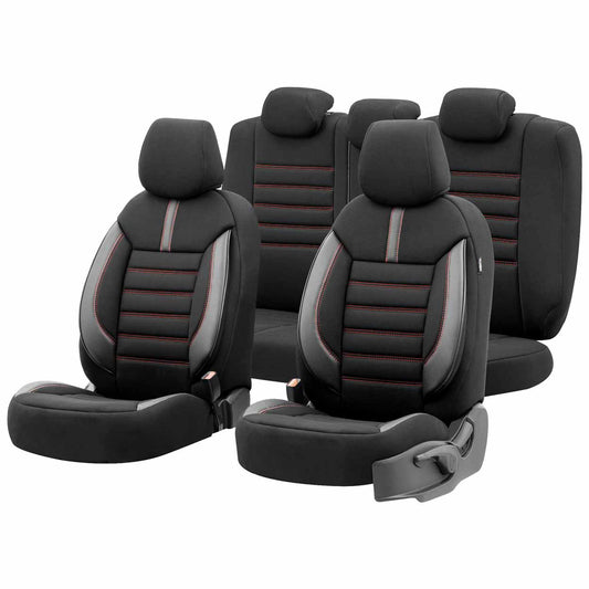 Istuinsuojasarja OTOM LIMITED 101 BLACK/RED 3-ZIP