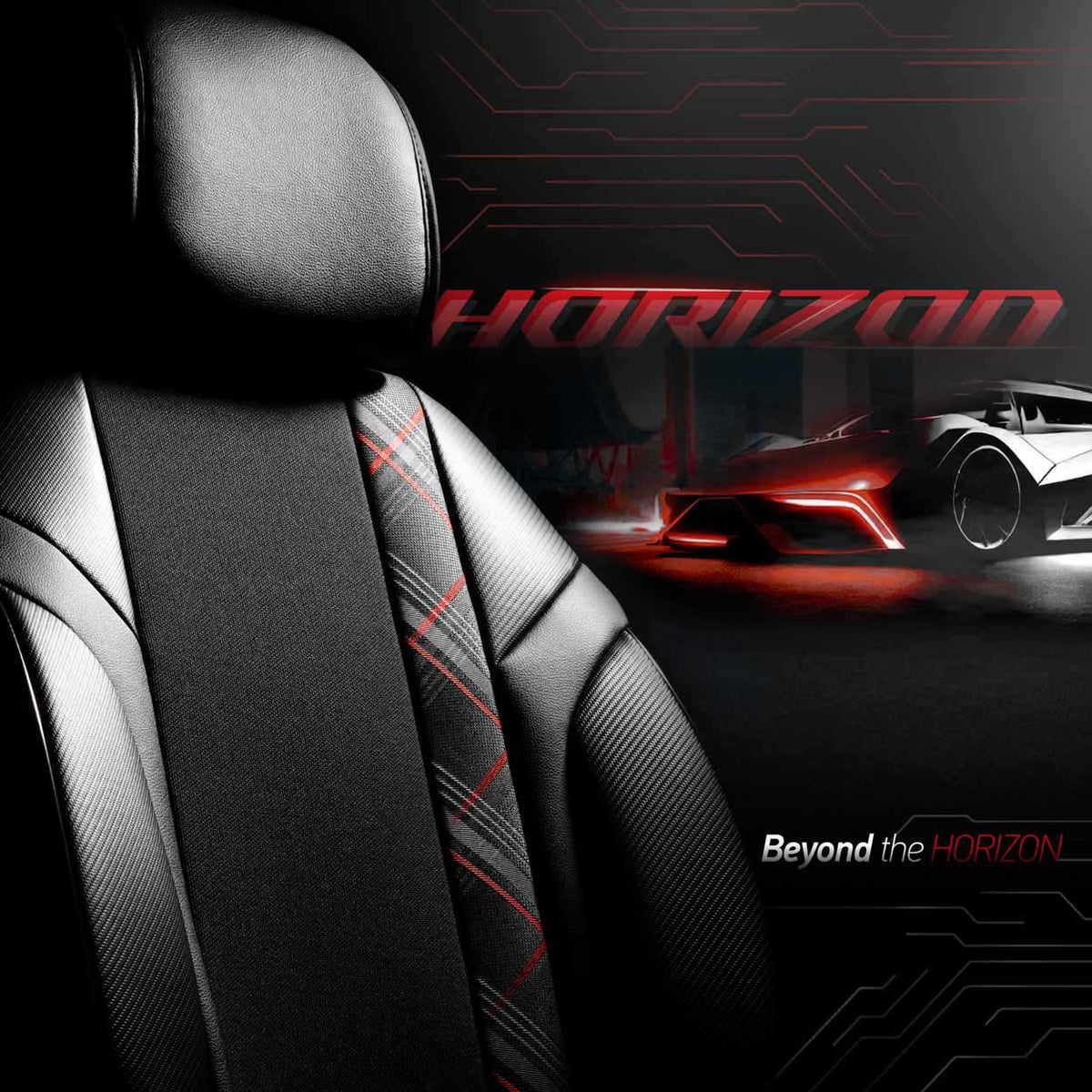 Istuinsuojasarja OTOM HORIZON 1801 RED 3-ZIP