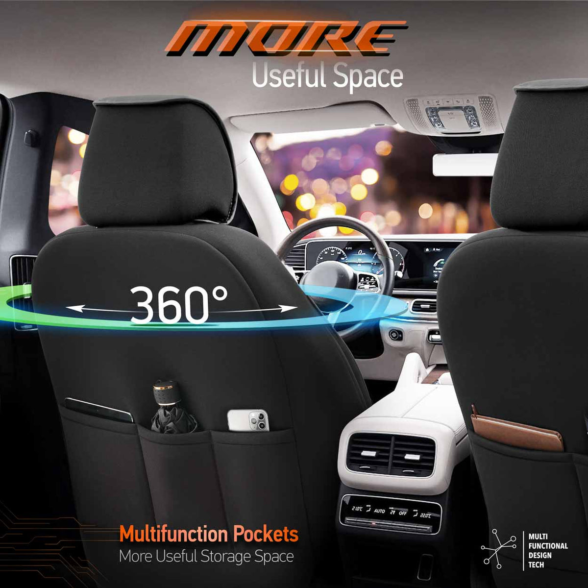 Istuinsuojasarja OTOM HORIZON 1805 ORANGE 3-ZIP