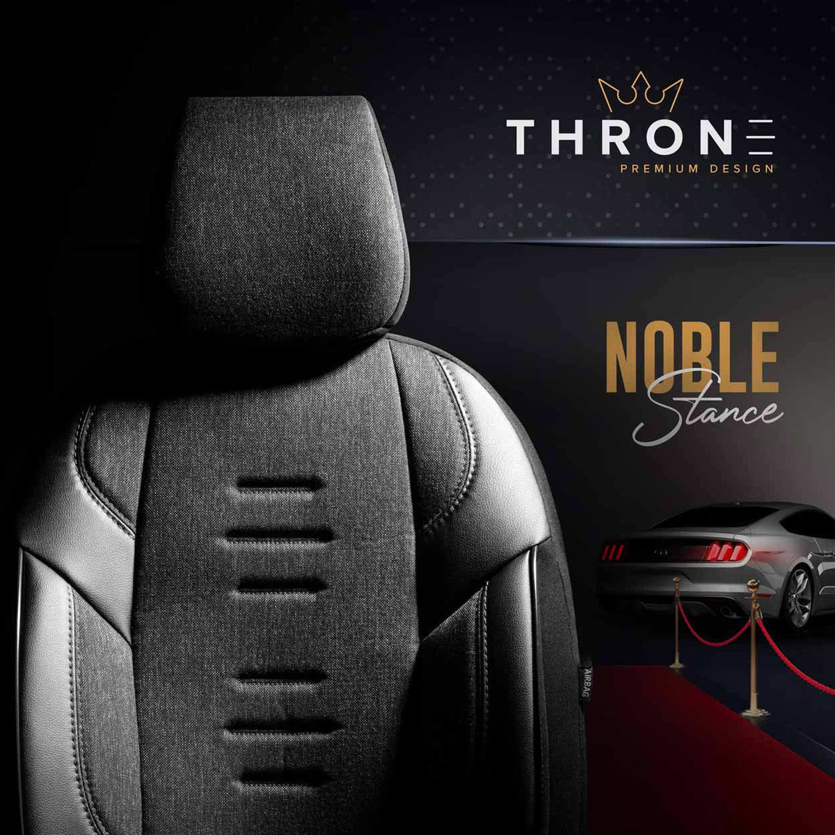 Istuinsuojasarja OTOM THRONE 102 SMOKED 3-ZIP