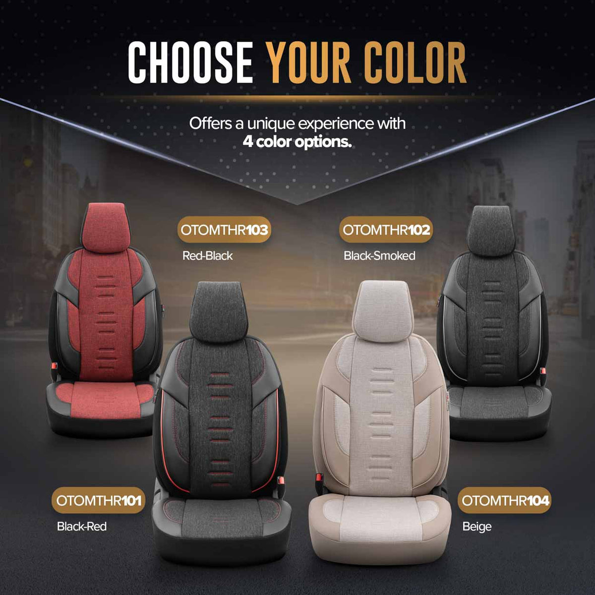 Istuinsuojasarja OTOM THRONE 102 SMOKED 3-ZIP