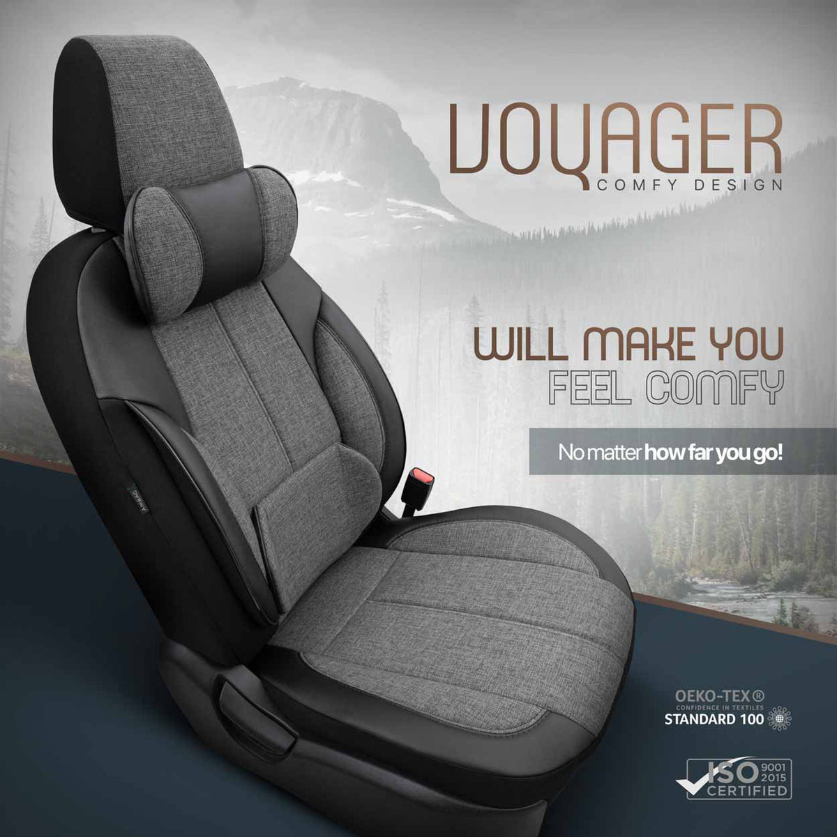 Istuinsuojasarja OTOM VOYAGER 102 SMOKED 3-ZIP