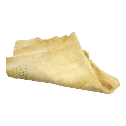 Luonnonmuokattu säämiskänahka 13,9 dm² epäsäännöllinen