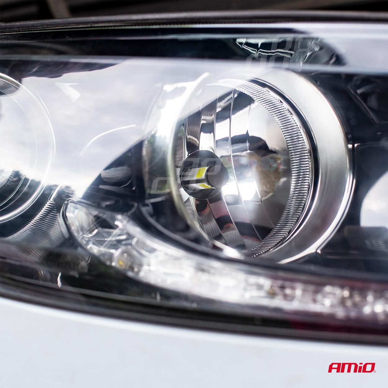 LED-ajovalot H7 Cob 4side -Sarja Amio